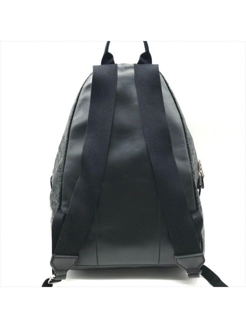 Guccissima Sherry Line Leather Backpack Black Travel Bag - Picture 2 of 10